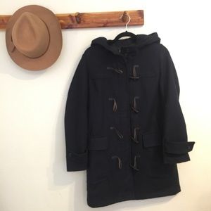 Navy blue wool Gap duffel coat